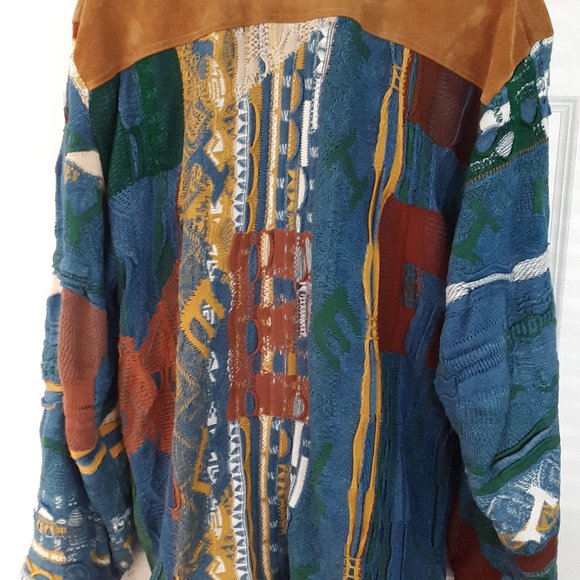 Coogi sweater jacket bomber large - Picture 2 of 4